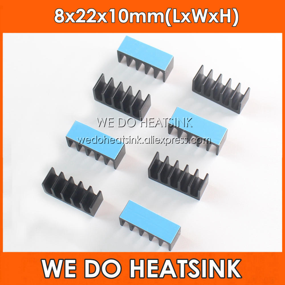 Raspberry Pi Water Cooling Kit - Radiator aluminiowy 8x22x10mm, czarny, anodowany, chłodnica