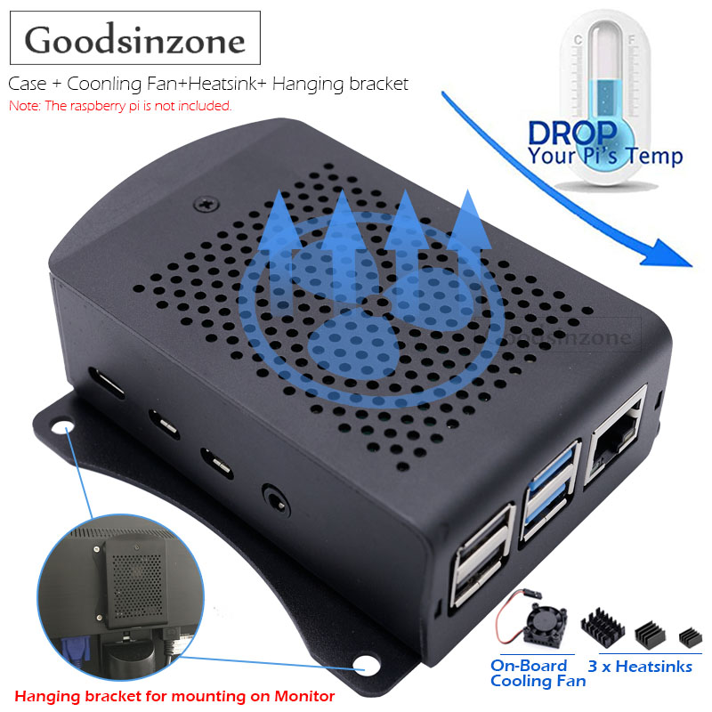 Argon One V3 M.2 Nvme Case - Aluminiowa obudowa Raspberry Pi 4 Model