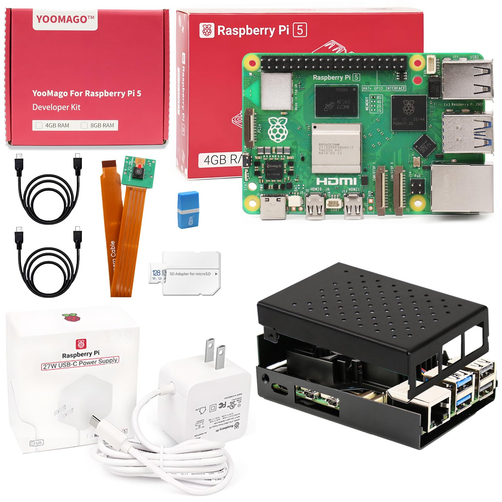 Raspberry Pi 4 8Gb Ram Kit - Nowa Oryginalna Płytka Rozwojowa Raspberry Pi