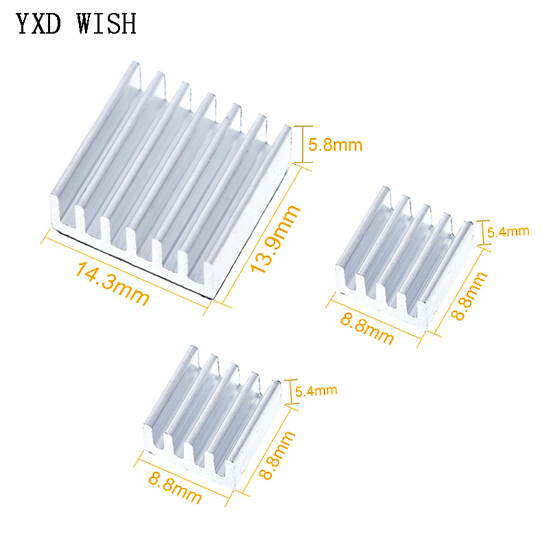 Raspberry Pi Water Cooling Kit - 30 sztuk zestaw radiatorów aluminiowych klej