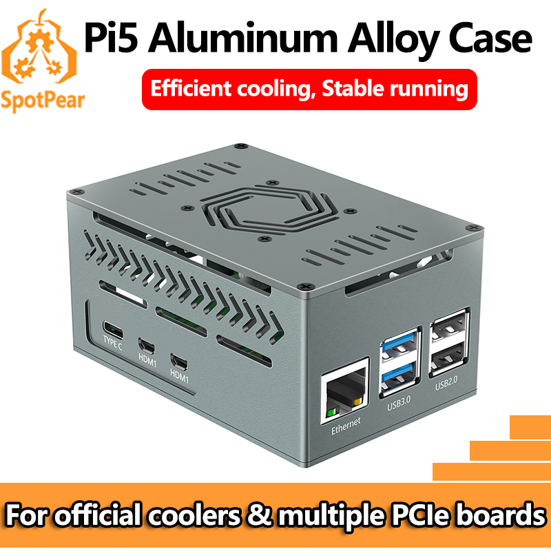 Argon One V3 M.2 Nvme Case - Aluminiowa metalowa obudowa Raspberry Pi 5