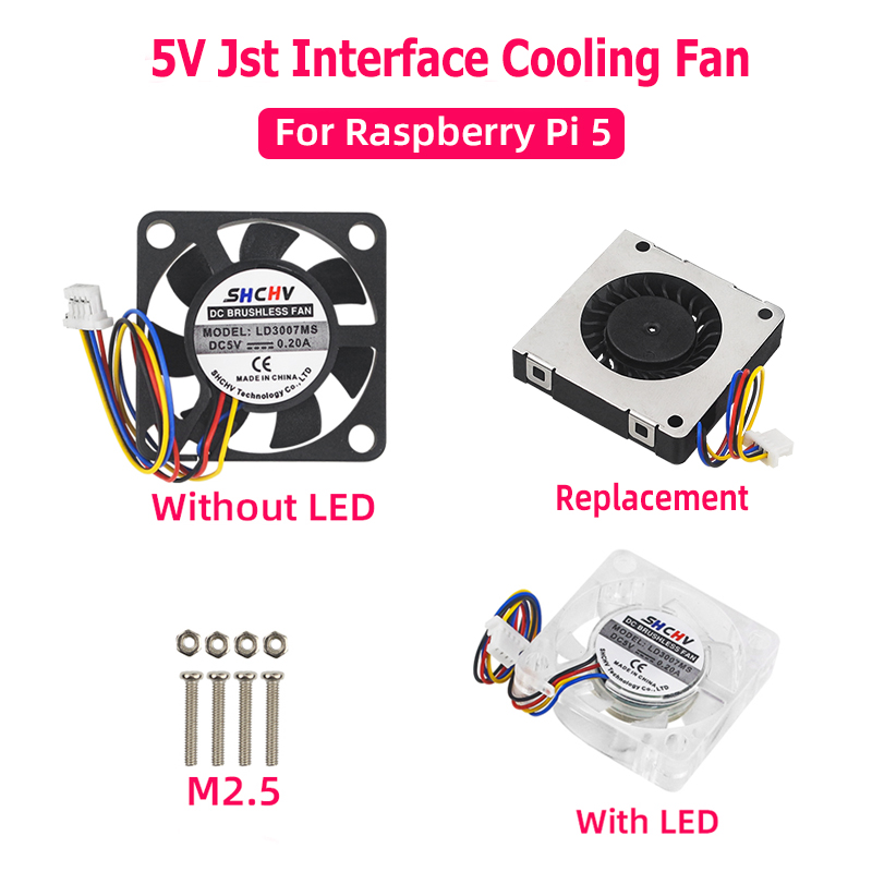 Raspberry Pi Water Cooling Kit - Wentylator chłodzący 5 V interfejs JST