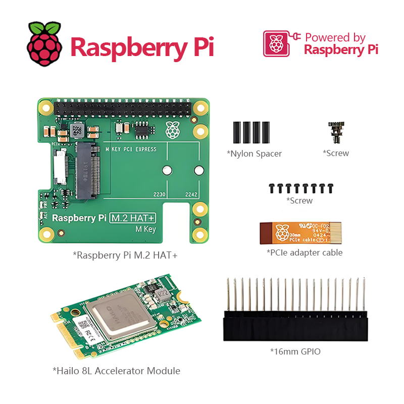 Zestaw Raspberry Pi AI połącz  – Raspberry Pi Ai Kit Hailo-8L recenzja i cena