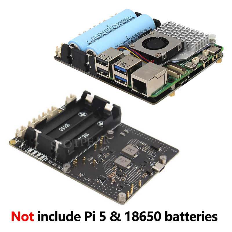 Płytka UPS Raspberry Pi 5 1865 – Raspberry Pi Uninterrupted Power Supply Ups 18650 recenzja i cena