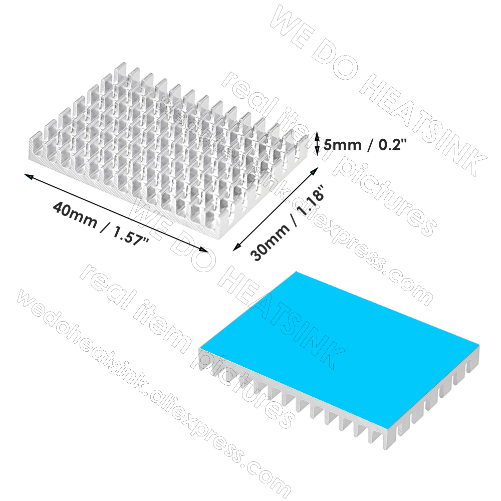 WE DO HEATSINK 30 * 40 * 5 mm  – Raspberry Pi Water Cooling Kit recenzja i cena