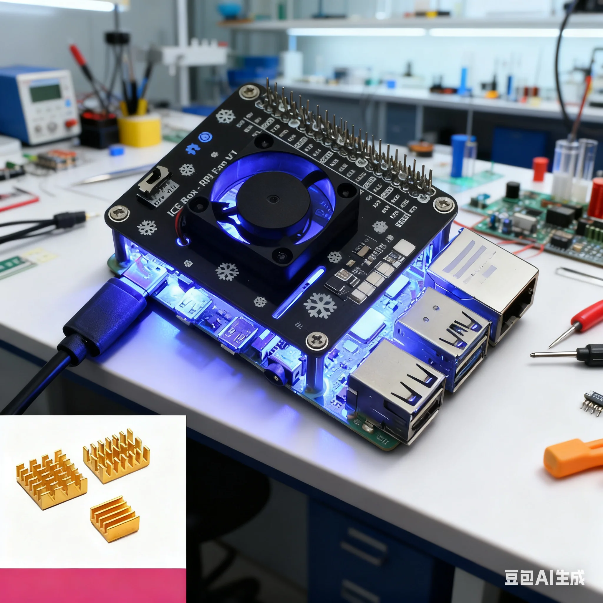 Aktywne chłodzenie HAT dla Ras – Raspberry Pi Water Cooling Kit recenzja i cena